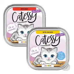 Zooplus 16x 100g Catessy Junior-Paté Mix (2 soorten) nat kattenvoer aanbieding