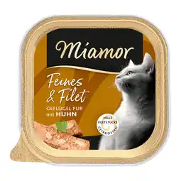 Zooplus Voordeelpakket: 32x 100g Miamor Fine & Filet Gevogelte Pur & Kip nat kattenvoer aanbieding