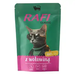 Zooplus 20x100g voordeelverpakking: Rafi Cat Classic Rund natvoer voor katten aanbieding