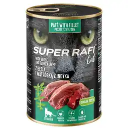 Zooplus 24x400g voordeelverpakking: Rafi Super voor Steriele Katten Gans & Kalkoenlever natvoer voor katten aanbieding