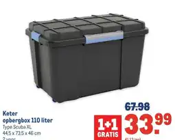Makro Keter opbergbox 110 liter aanbieding