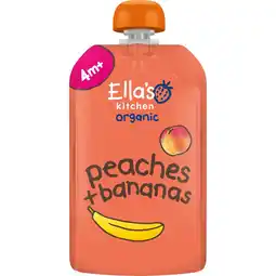 Etos Ella's Kitchen BIO Perzik Banaan 4+ aanbieding