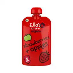 Etos Ella's Kitchen Aardbeien Appels Biologisch Knijpfruit 4+ Maanden 120 GR aanbieding