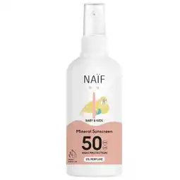 Etos Naïf Baby & Kids Zonnebrandspray Parfumvrij SPF50 100 ML aanbieding
