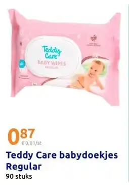 Action Teddy Care babydoekjes Regular aanbieding