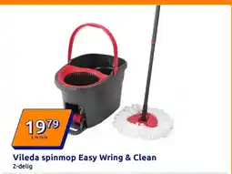 Action Vileda spinmop Easy Wring & Clean aanbieding