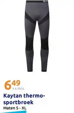 Action Kaytan thermo-sportbroek aanbieding