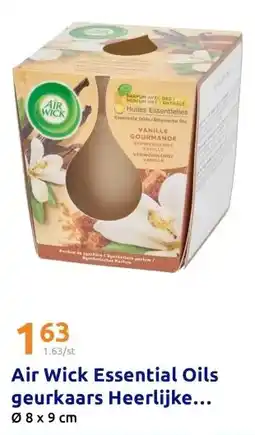 Action Air Wick Essential Oils geurkaars Heerlijke Vanille aanbieding