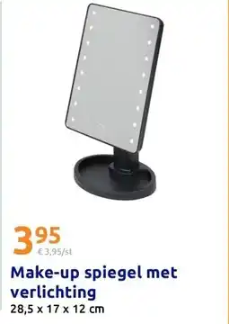 Action Make-up spiegel met verlichting aanbieding