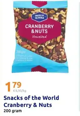 Action Snacks of the World Cranberry & Nuts aanbieding