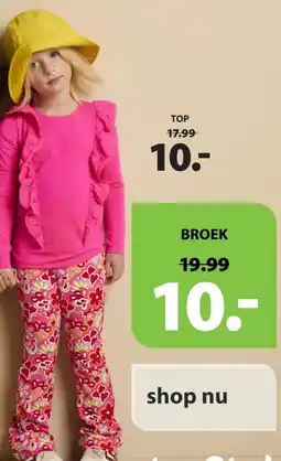 terStal top en broek aanbieding