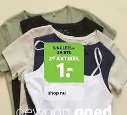 terStal Singlets + shirts aanbieding