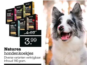 Dierspecialist Naturea hondenkoekjes 140gram aanbieding