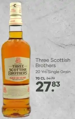 Mitra Three Scottish Brothers 20 Yrs Single Grain aanbieding