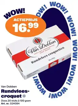 Bidfood Van Dobben Rundvlees Croquet aanbieding