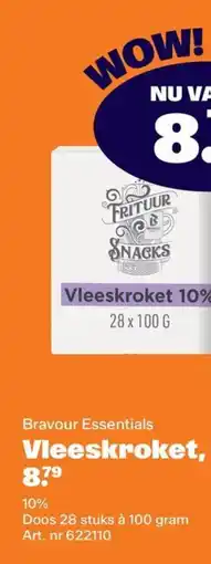 Bidfood Bravour Essentials Vleeskroket aanbieding