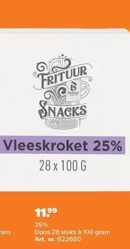 Bidfood Bravour Essentials Vleeskroket aanbieding