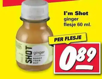 Nettorama I'm Shot Ginger Flesje 60 Ml aanbieding