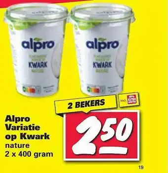 Nettorama Alpro Varietie Op Kwark Nature aanbieding