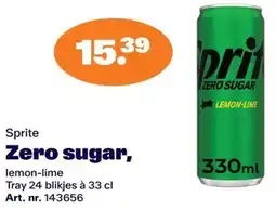 Bidfood Sprite Zero sugar aanbieding