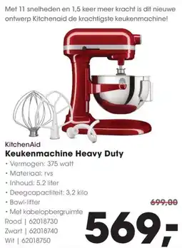 HANOS KitchenAid Keukenmachine Heavy Duty aanbieding