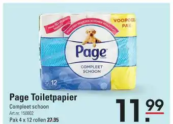 Sligro Page Toiletpapier Compleet Schoon aanbieding