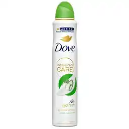 Trekpleister Dove Go Fresh Cucumber & Green Tea Deodorant Spray aanbieding
