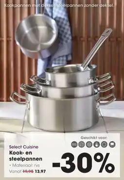 HANOS Select Cuisine Kook en steelpannen aanbieding