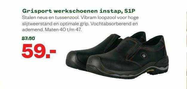 Grisport Werkschoenen Instap S1P aanbieding bij Welkoop