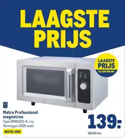Makro Metro Professional magnetron aanbieding