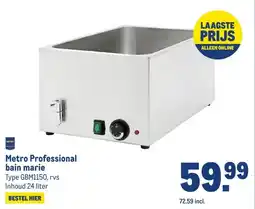 Makro Metro Professional bain marie aanbieding