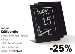 HANOS Securit Krijtbordje aanbieding