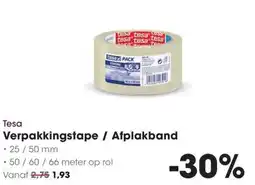 HANOS Tesa Verpakkingstape / Afplakband aanbieding