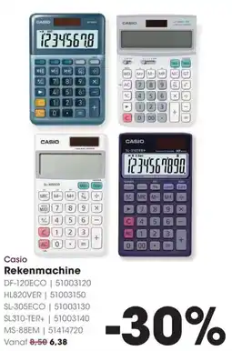 HANOS Casio Rekenmachine aanbieding