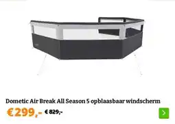Obelink Dometic Air Break All Season 5 opblaasbaar windscherm aanbieding