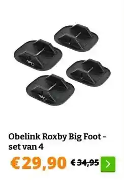 Obelink Obelink Roxby Big Foot - set van 4 aanbieding