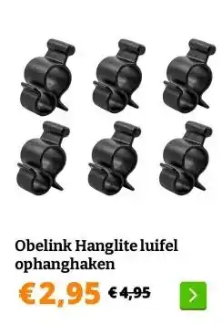 Obelink Obelink Hanglite luifel ophanghaken aanbieding