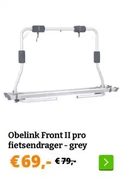 Obelink Obelink Front II pro fietsendrager - grey aanbieding