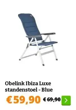 Obelink Obelink Ibiza Luxe standenstoel - Blue aanbieding