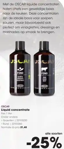 HANOS Oscar Liquid concentrate aanbieding
