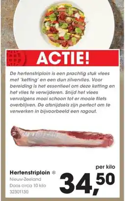 HANOS Hertenstriploin aanbieding