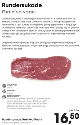 HANOS Rundersukade Grainfed vaars aanbieding