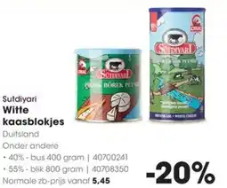 HANOS Sutdiyari Witte kaasblokjes aanbieding