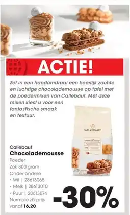 HANOS Callebaut Chocolademousse aanbieding