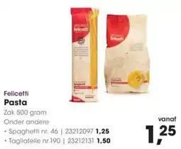 HANOS Felicetti Pasta aanbieding