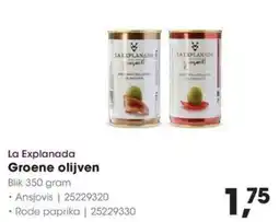 HANOS La Explanada Groene olijven aanbieding