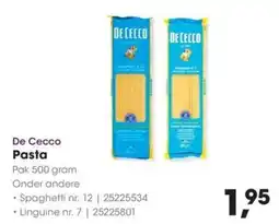 HANOS De Cecco Pasta aanbieding