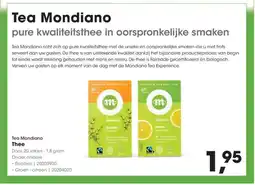 HANOS Tea Mondiano aanbieding