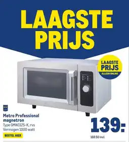 Makro Metro Professional magnetron aanbieding