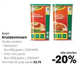 HANOS Knorr Kruidenmixen aanbieding